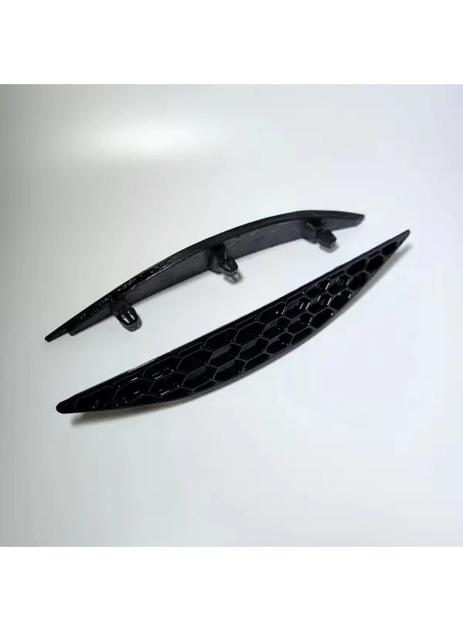 Gloss Black Rear Bumper Reflector Insert Set For Volkswagen Golf 7 GTI R 2013 2016 - Image 4